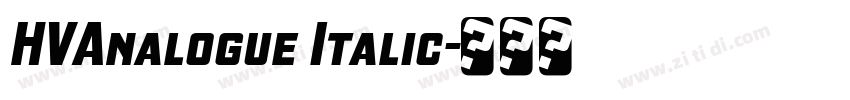 HVAnalogue Italic字体转换